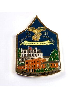 Marine Barracks Washington D.C. Challenge Coin Post 1801 25th Sergeant Major